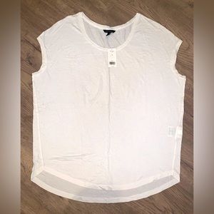 NWT Banana Republic relaxed whit tee size M